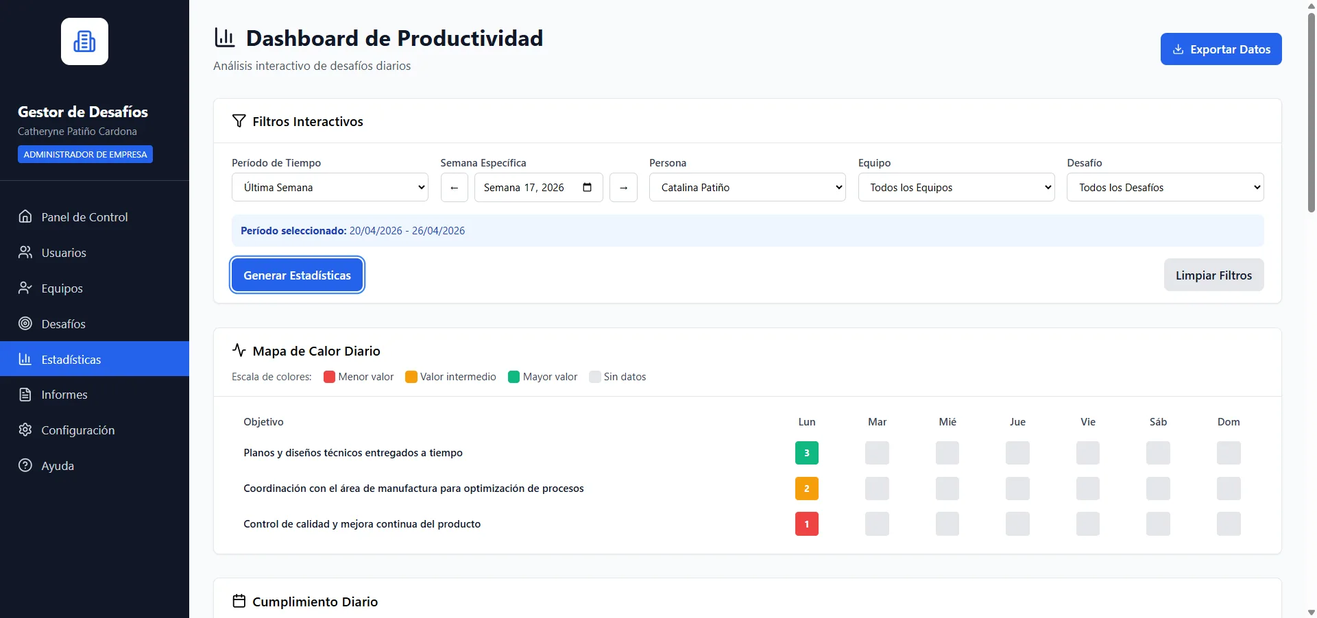 Productivity Dashboard
